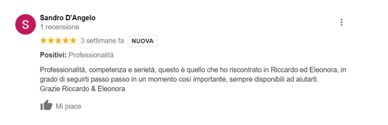 Recensione Google 5 stelle di Sandro d Angelo Recensione Google di Sandro d Angelo