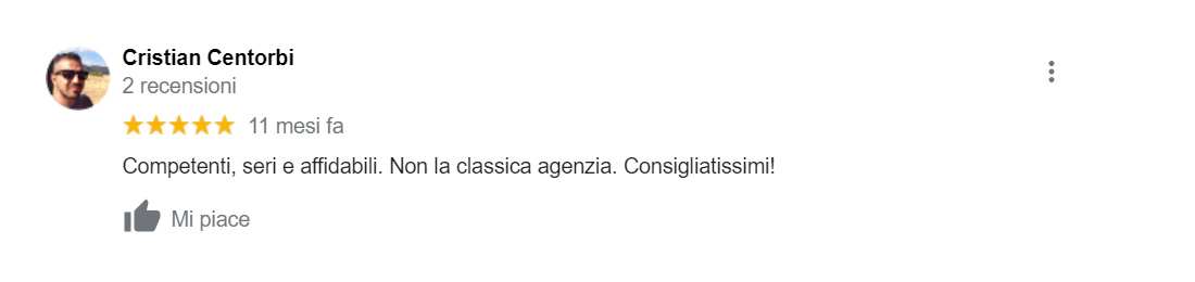 Recensione Google di Cristian Centorbi